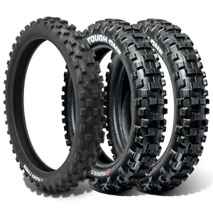 Plews-Reifen | TOUGH ONE Enduro 3-teiliges Set | Zwei EN1 THE TOUGH ONE Hinterreifen und ein EN1 GRAND PRIX Vorderreifen-Enduro-Reifenpaket
