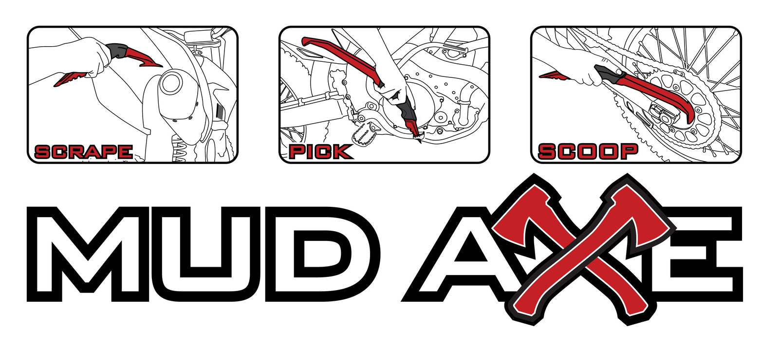 MudAxe - Premium Powersports Mud Scraper