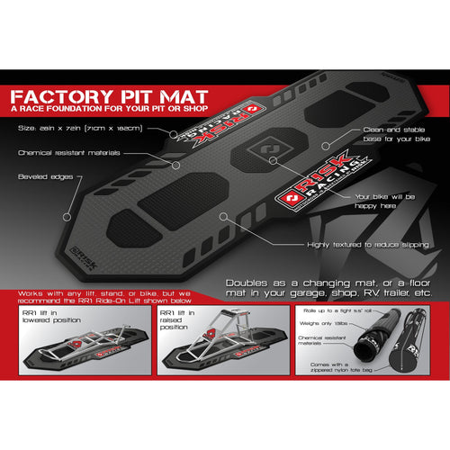 Risk Racing Factory Motocross Pit Floor Mat