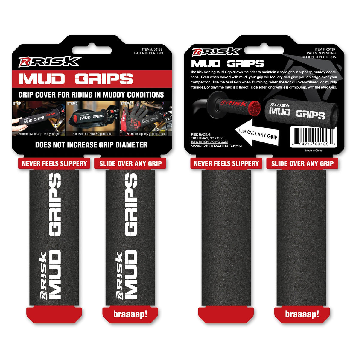 Mud Grips - Makes the muddiest, slippery  grip feel dry!