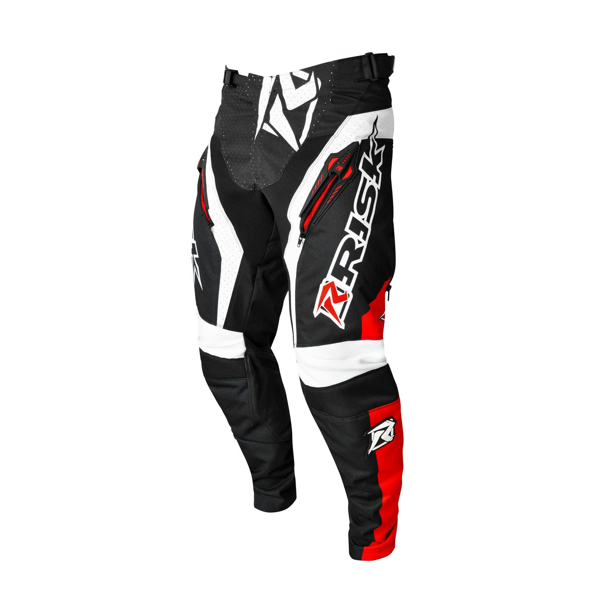 Risk Racing VENTilate V2 Pant - Red/Black - Motocross Riding Gear - Front